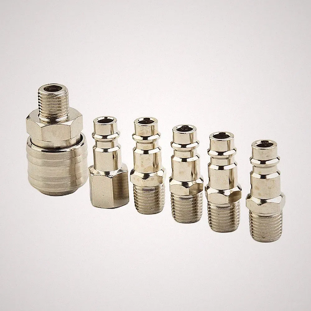 6X Air Line Hose Compressor Quick Coupling Release Fitting Thread 1/4 Inch