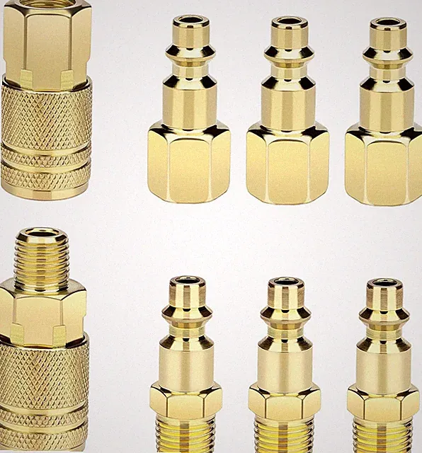 8pc Air Hose Fittings 1/4 NPT Quick Connect Coupler Plug Kit Industrial Pneumati