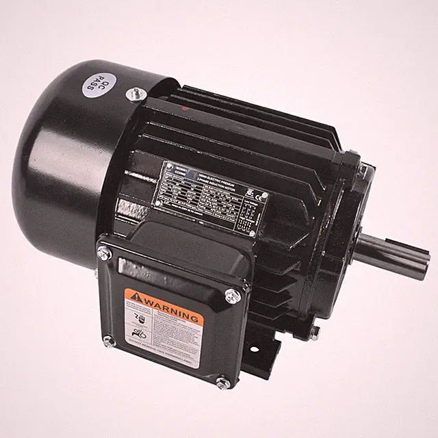 Black Electric Compressor Motor for 230V/460V 1HP NEMA Design B PEWWE118143T