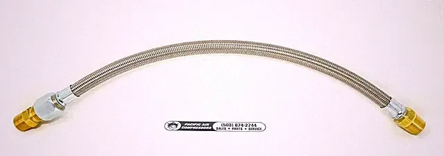 DEWALT 5130208-00 19L 1/2'' X 1/2'' AFTERCOOLER TEFLON STEEL BRAIDED HOSE ASSEM