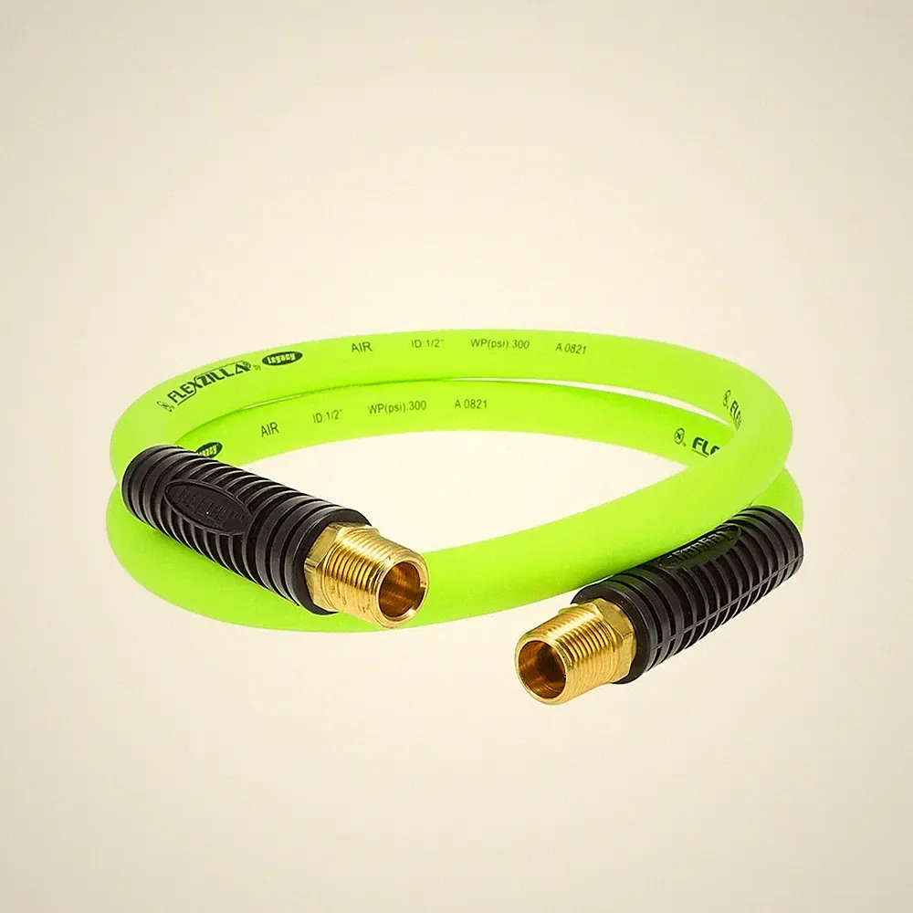 Flexzilla 1/2" x 4' FT Air Hose Whip With 1/2' MNPT Swivel End HFZ1204YW4S Bx24