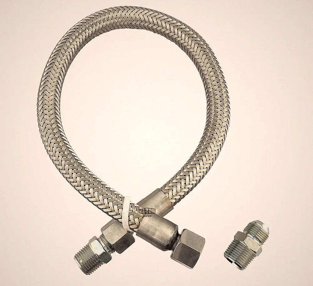 INDUSTRIAL GRADE HEAVY DUTY FLEXIBLE METAL HOSE CONNECTOR FOR AIR COMPRESSOR