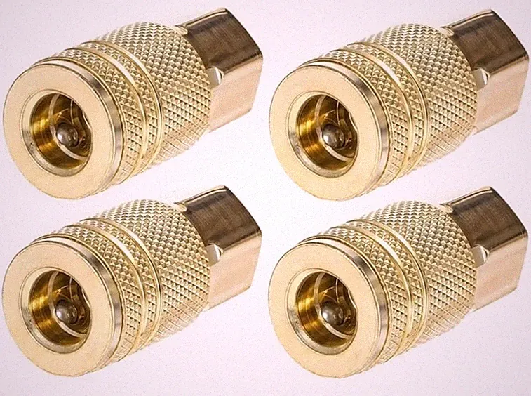 Quick Release Couplers, 4Pcs 1/4 Air Hose Fittings, Cast Steel Build Air Compres